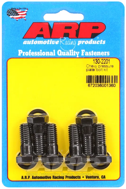 130-2201 – ARP Clutch Pressure Plate Bolt, For Use With 265/ 502 Chevy V8 3/8 Inch - 16 Thread Size 180000 PSI Tensil...